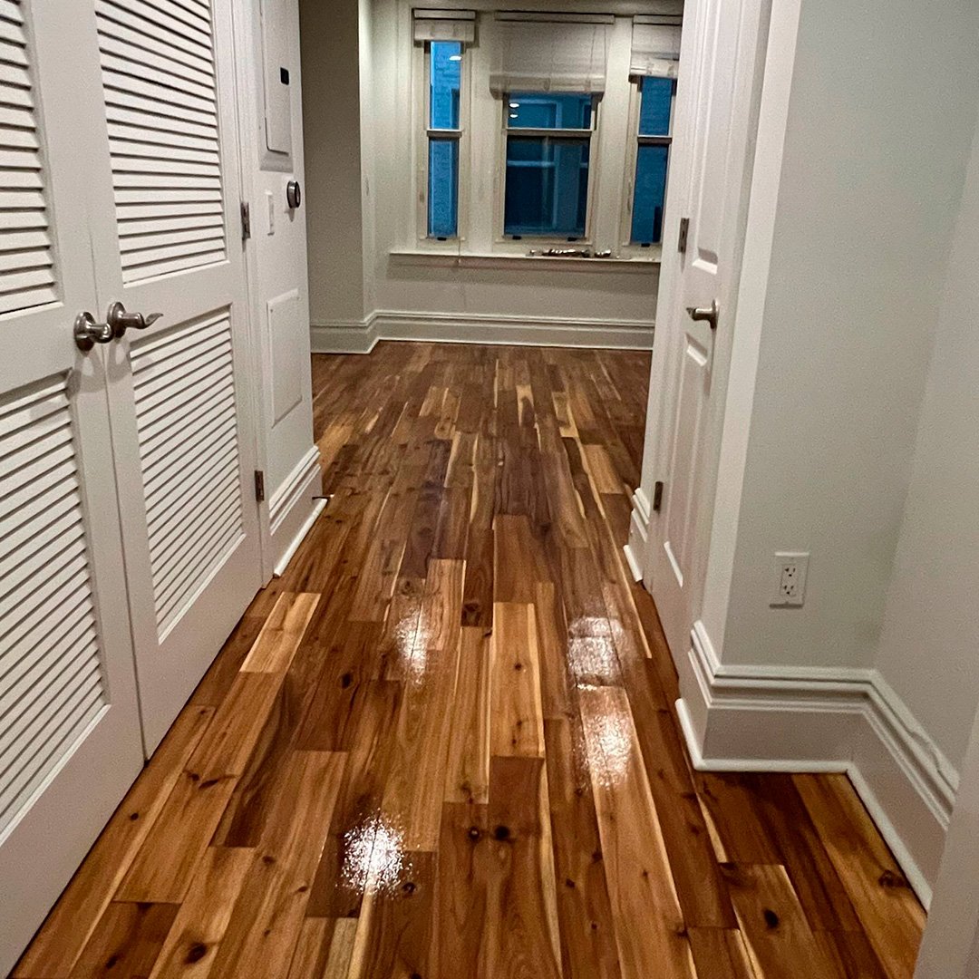 Premium hardwood flooring installed by Oliver